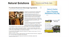 Desktop Screenshot of naturalsolutions-homeandbodycare.com